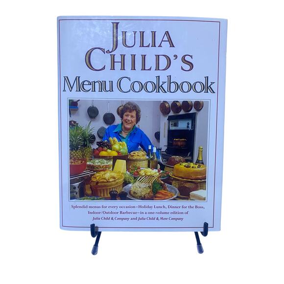 Julia Child's Menu Cookbook 1994 Mastering the Art of French Cooking Hardcover - Picture 1 of 6
